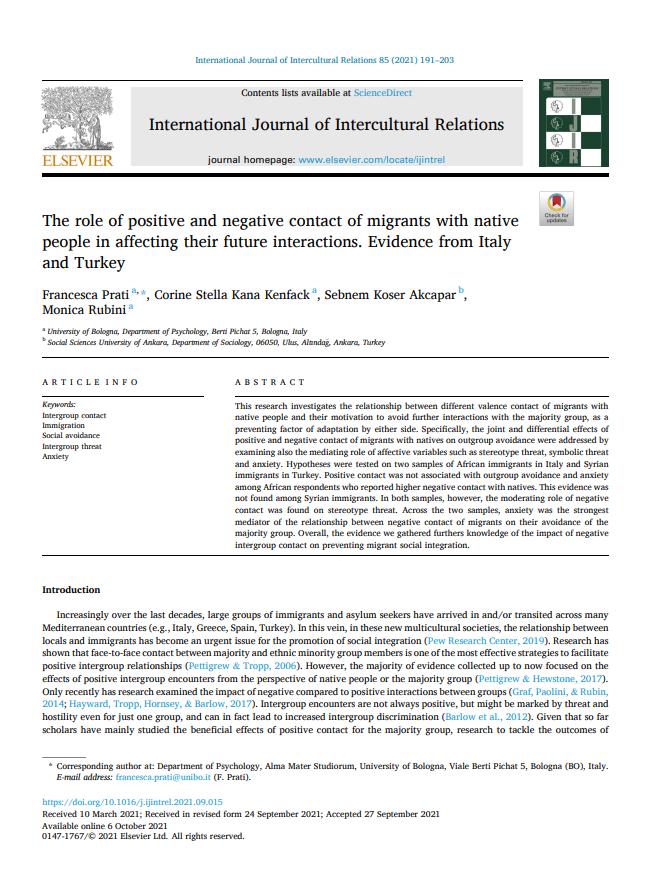 International Journal of Intercultural Relations makalesi